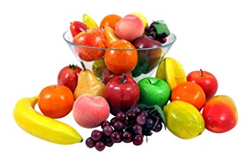 Set of 26 Realistic Artificial Foam Decor Fruits Lifelike Decorative Food Set