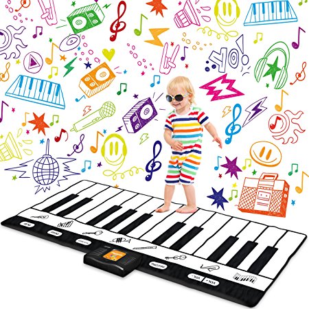 Keyboard Playmat 71" - 24 Keys Piano Play Mat - Piano Mat has Record, Playback, Demo, Play, Adjustable Vol. - Original - By Play22