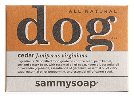 sammysoap 100% All Natural Original Cedar Dog Soap