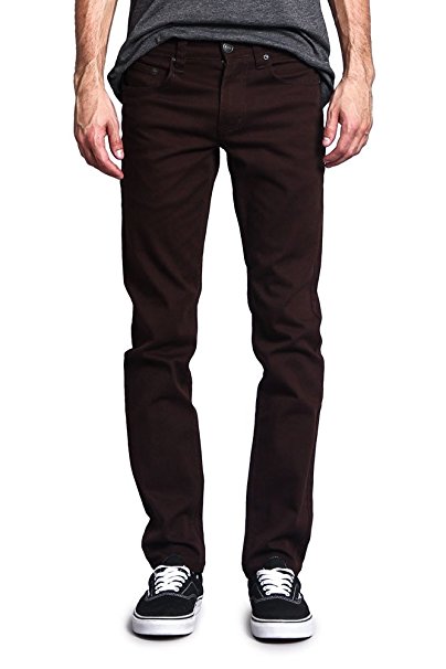 Victorious Men's Skinny Fit Color Stretch Jeans DL937