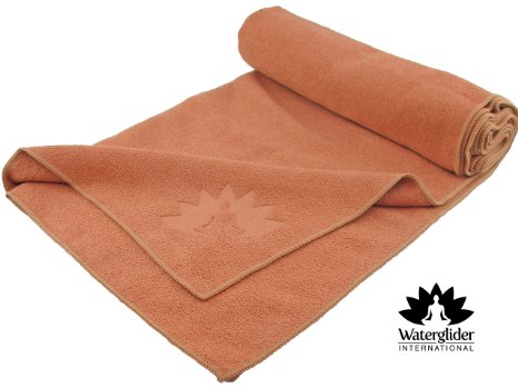 Yoga Towel by Waterglider, Hot Yoga: 100% Microfiber, Mat-size Length