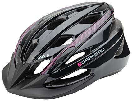 Louis Garneau Women's Tiffany Bike Helmet, Black/Pink