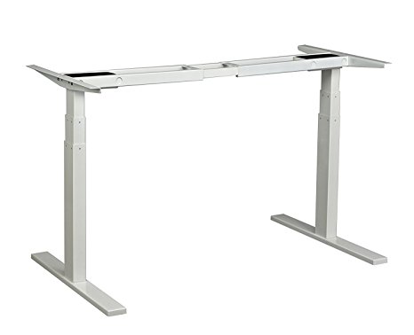 AIMEZO 71"W Electric Height Adjustable Desk Base Sit to Stand Up Desk Standing Workstation with Dual Motor 3 Stage Up Lifting Legs