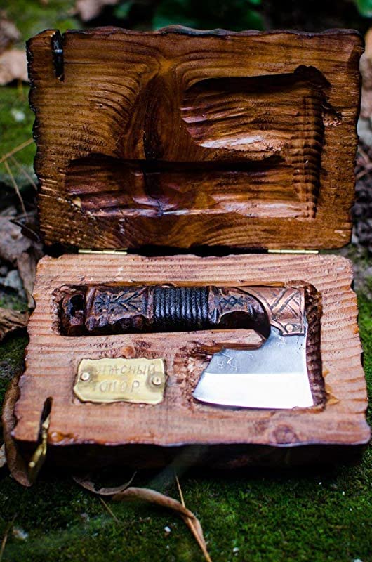 Straight razor warrior axe in Viking Celtic Nordic style Free Shipping original men's gift
