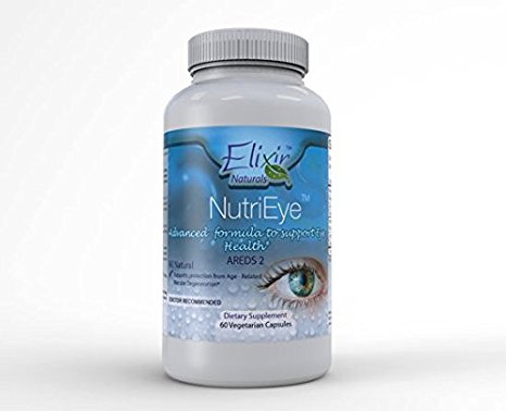 NutriEye All Natural AREDS 2 Formula for Macular Degeneration and Superior Eye Health - Doctor Recommended - Contains Lutein Zeaxanthin Vitamin E & C Zinc Copper and Grape Seed Extract