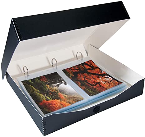 Archival Oversized 3-Ring Album Box with Clamshell Style Lid, 13" x 11-7/16" x 2-3/8"