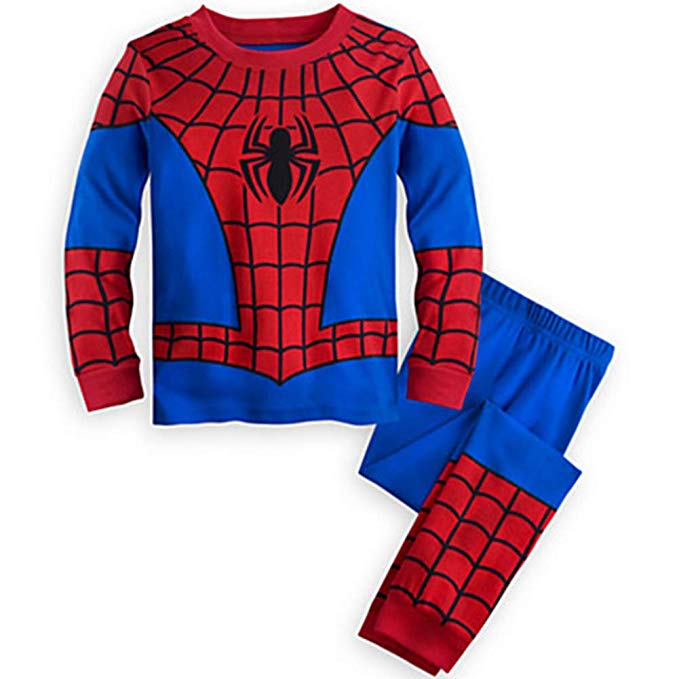 GERGER BO Spiderman Pajamas,Boys Pajamas Kids Short Sets 100% Cotton Clothes Cartoon Sleepwears