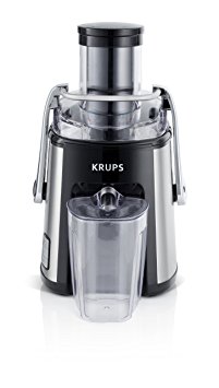 KRUPS ZY501D50 Stainless Steel Juice Extractor with Variable Speed Settings, Black