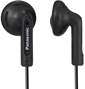 Panasonic 1-Pack RP-HV096 Black Stereo Earphones