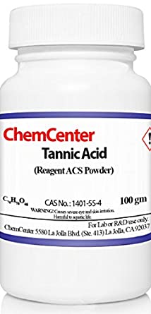 Tannic Acid, Reagent ACS, High Purity, 100 grams