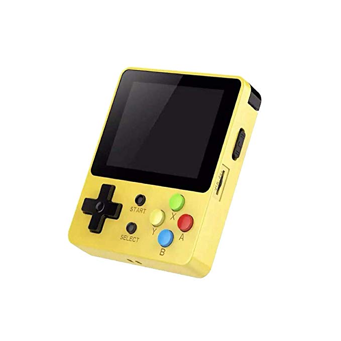 Basde Handheld Game Console Kids Adults, LDK Game Screen by 2.6 Thumbs Mini Palm Palm Pilot Nostalgia Console Children Retro Console of Dioco Mini Family TV Video (Yellow)