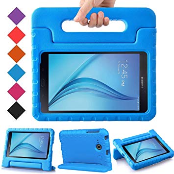 BMOUO Samsung Galaxy Tab E Lite 7.0 inch Kids Case - ShockProof Case Light Weight Kids Case Super Protection Cover Handle Stand Case for Children for Samsung Galaxy Tab E Lite 7-Inch Tablet - Blue