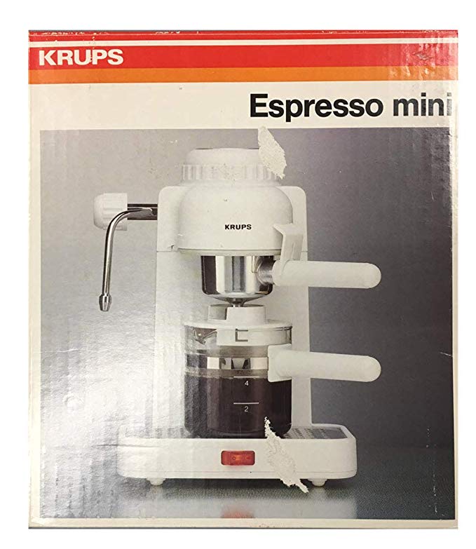 Krups Espresso Mini 963 White Electric Cappuccino Espresso Coffee Maker Machine 800 Watts