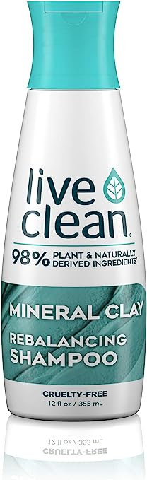 Live Clean Shampoo, Rebalancing Mineral Clay, 350 mL
