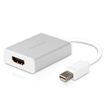 Macally Mini DisplayPort DP (Thunderbolt 2 Port Compatible) to HDMI Adapter (Supports up to 4K) for Apple Macbook Air / Pro, Mac Pro, iMac, and Mac Mini (MDHDMI4K)