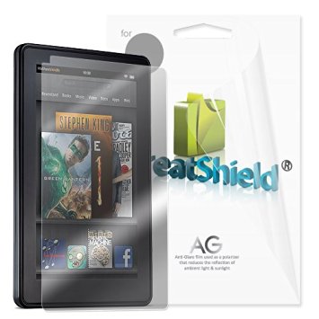 GreatShield Ultra Anti-Glare (Matte) Clear Screen Protector Film for Amazon Kindle Fire, 3 Pack (does not fit Kindle Fire HD)