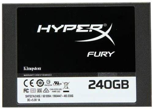 Kingston HyperX Fury SHFS37A/240G 2.5" 240GB SATA III Internal Solid State Drive (SSD)