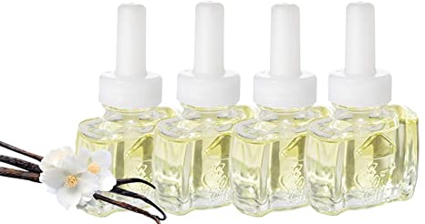 (4 Pack) Scent Fill Vanilla Plug in Refill - Fits Air Wick® Scented Oil Warmers