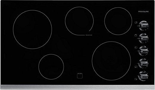 Frigidaire FFEC3624PS 36" Smooth Top Electric Cooktop, Stainless Steel