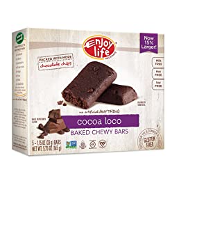 Enjoy Life Chewy Bars, Soy free, Nut free, Gluten free, Dairy free, Non GMO, Vegan, Cocoa Loco, 5.75 Ounce