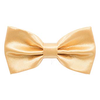 Satin Classic Pre-Tied Bow Tie Formal Solid Tuxedo for Adults & Children, by Bow Tie House