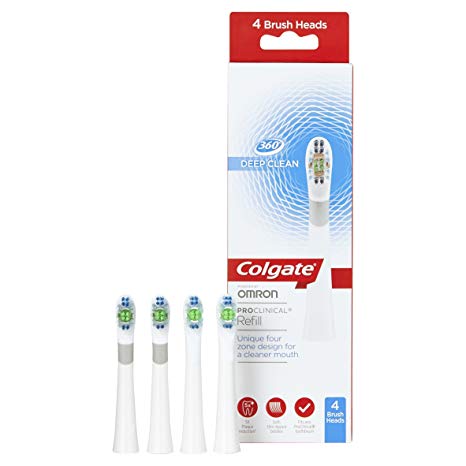 Colgate 360 ProClinical Deep Clean Refill Brush Heads, Pack of 4