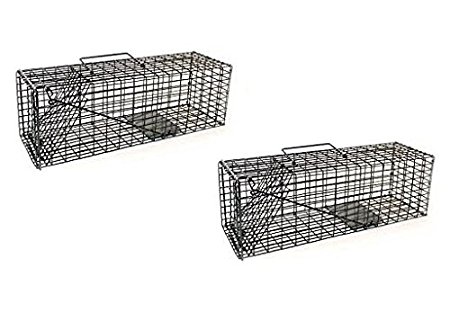 ALEKO 2CH603 Animal Trap 16"x5"x5" for Squirrels Chipmunks Rabbits Rats and Any Small Animal, Lot of 2