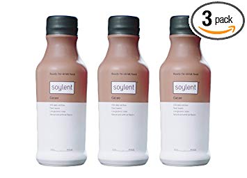 Soylent Meal Replacement Cacao Drink - Ready To Drink Food | Gives Complete Meal | Filled with Soy Protein, Sunflower Oil, Vitamins and Minerals | 14 Fluid Ounces, 400 Kilocalories | Pack of 3