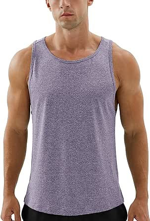 icyzone Men's Racerback Athletic Muscle Tank Tops for Gym Workout Running Exercise