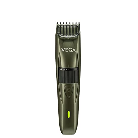 VEGA Power Series P1 Beard Trimmer for Men with 160 Mins Runtime & 40 Length Settings, Green, (VHTH-25)