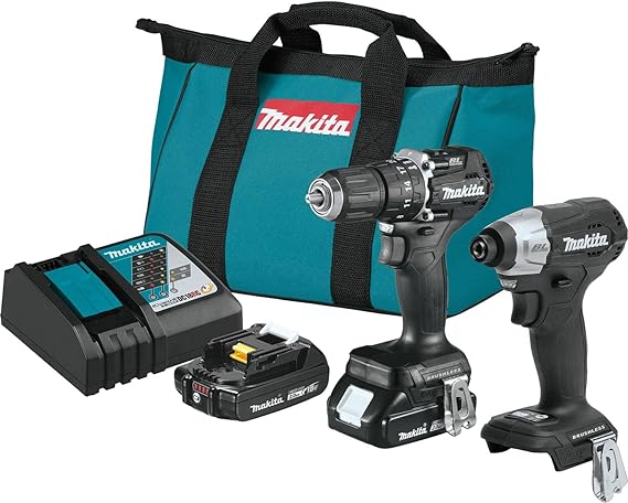 Makita CX205RB 18V LXT® Lithium-Ion Sub-Compact Brushless Cordless 2-Pc. Combo Kit (2.0Ah)