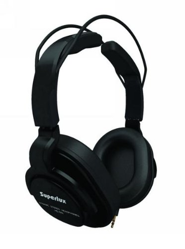 Superlux HD661 Closed-Back Professional Headphone with Detachable Straight Cables BLACK