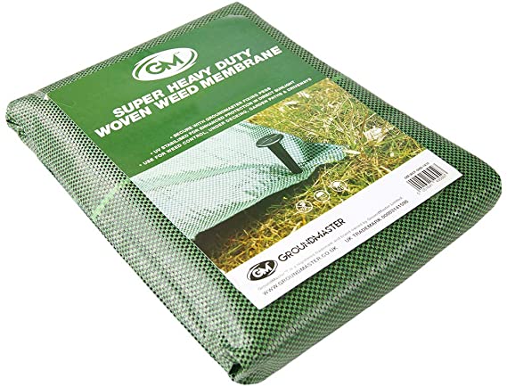 GroundMaster 125gsm Super Heavy Duty Weed Control Fabric - Extra Strong Garden Driveway Green Cover Membrane (1m x 10m)