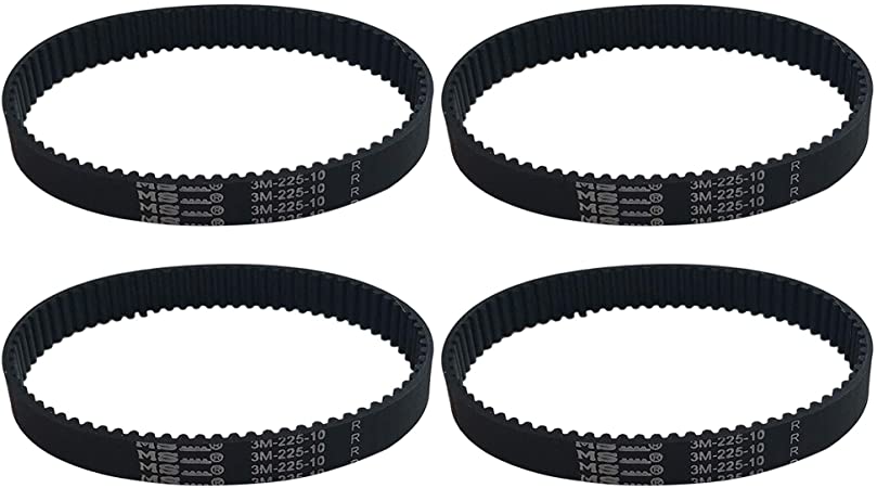 Crucial Vacuum Replacement Vacuum Geared Belts Compatible with Dyson Part # 911710-01,91171001 & Models DC17,10MM,10 MM (4 Pack)