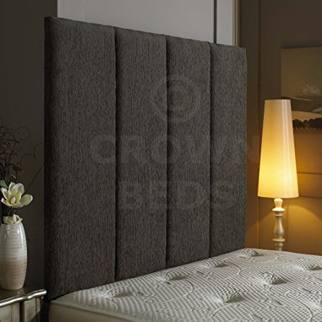 !EXCELLENT ALTON WALL HEADBOARD IN 2ft6,3ft,4ft,4ft6,5ft,6ft AND HEIGHT OPTIONS! (Grey, 6ft (super kingsize) 44'')