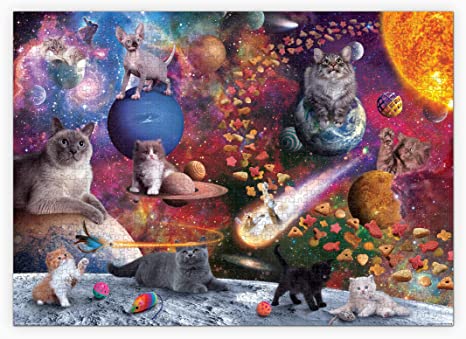 Genuine Fred Galaxy Cats by Jennifer Norwood, 1000 piece puzzle