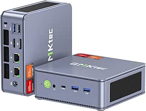 GMKtec Nucbox K6 Gaming Mini PC 32GB DDR5 5600MHz 2TB PCIe4.0 - AMD Ryzen 7 7840HS Windows 11 Pro Mini Desktop Computers with Radeon 780M Graphics 4mn AI Chip - Dual 2.5GbE NIC LAN, Triple Display