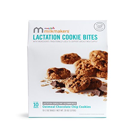 Milkmakers Lactation Cookie Bites, Oatmeal Chocolate Chip, 10 Count