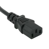 C2G  Cables To Go 14719 18 AWG Universal Power Cord for NEMA 5-15P to IEC320C13 Black 25 Feet762 Meters