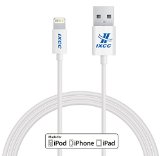 Apple MFI Certified iXCC  Element SeriesII Lightning Cable 6ft Six Feet Extra Long 8 pin to USB SYNC Cable Charger Cord for Apple iPhone 5  5s  5c  6  6 Plus iPod 7 iPad Mini  mini 2 mini 3 iPad 4  iPad Air  iPad Air 2Compatible with iOS 8 White