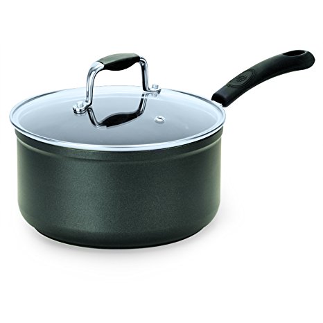 Ecolution Symphony Saucepan with Glass Lid, 1.5 quart, Slate