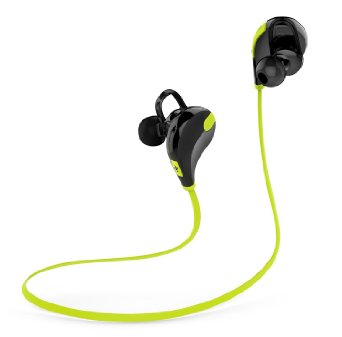 Universal S Gear -HV-Digitial QY7 Wireless Music Stereo Bluetooth Headset Neckband Style Earphone Headphone performance flexible comfort quick Foldable Hands free Green