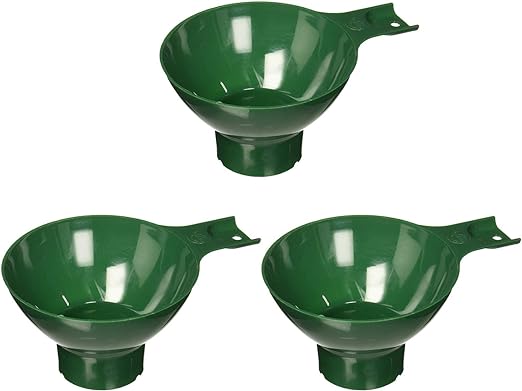 Norpro Canning Wide Mouth Plastic Funnel, Green, 4.75 inches (Pack of 3)