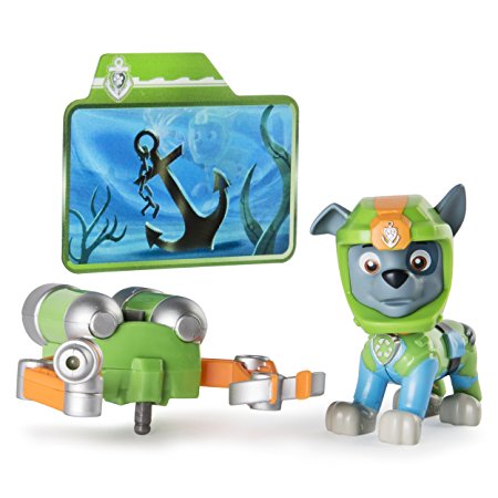 Paw Patrol Sea Patrol – Light Up Rocky with Pup Pack and Mission Card