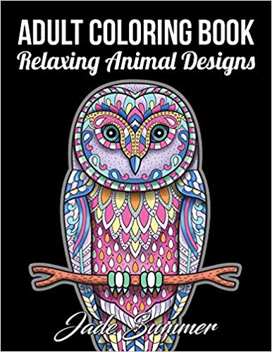 Adult Coloring Book: 50 Relaxing Animal Designs with Mandala Inspired Patterns for Stress Relief