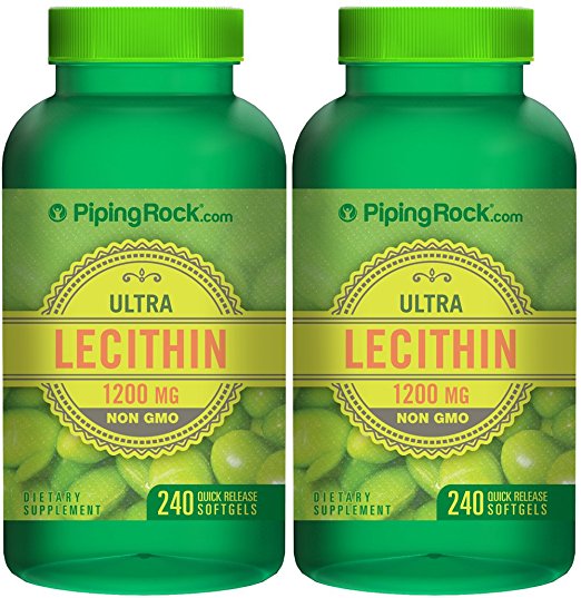 Lecithin 1200 mg - NON GMO 480 Softgels