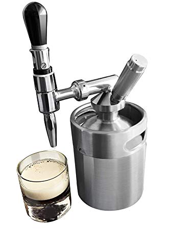 Lymor Nitro Cold Brew Coffee Maker 64 Ounce Mini Stainless Steel Homebrew Coffee Keg System Kit, Best Friend Gifts for Coffee Lovers (Coffee Kit)