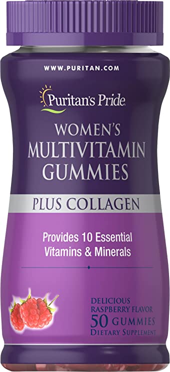 Puritan's Pride Women's Multivitamin Gummies Plus Collagen-50 Gummies