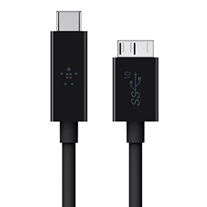Belkin USB-IF Certified 3.1 USB-C (USB Type C) to Micro-B Cable, 3 Feet / 0.9 Meters - Frustration free packaging