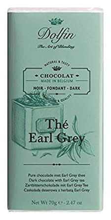 Dolfin Dark Chocolate Bar with Earl Grey Tea-70g